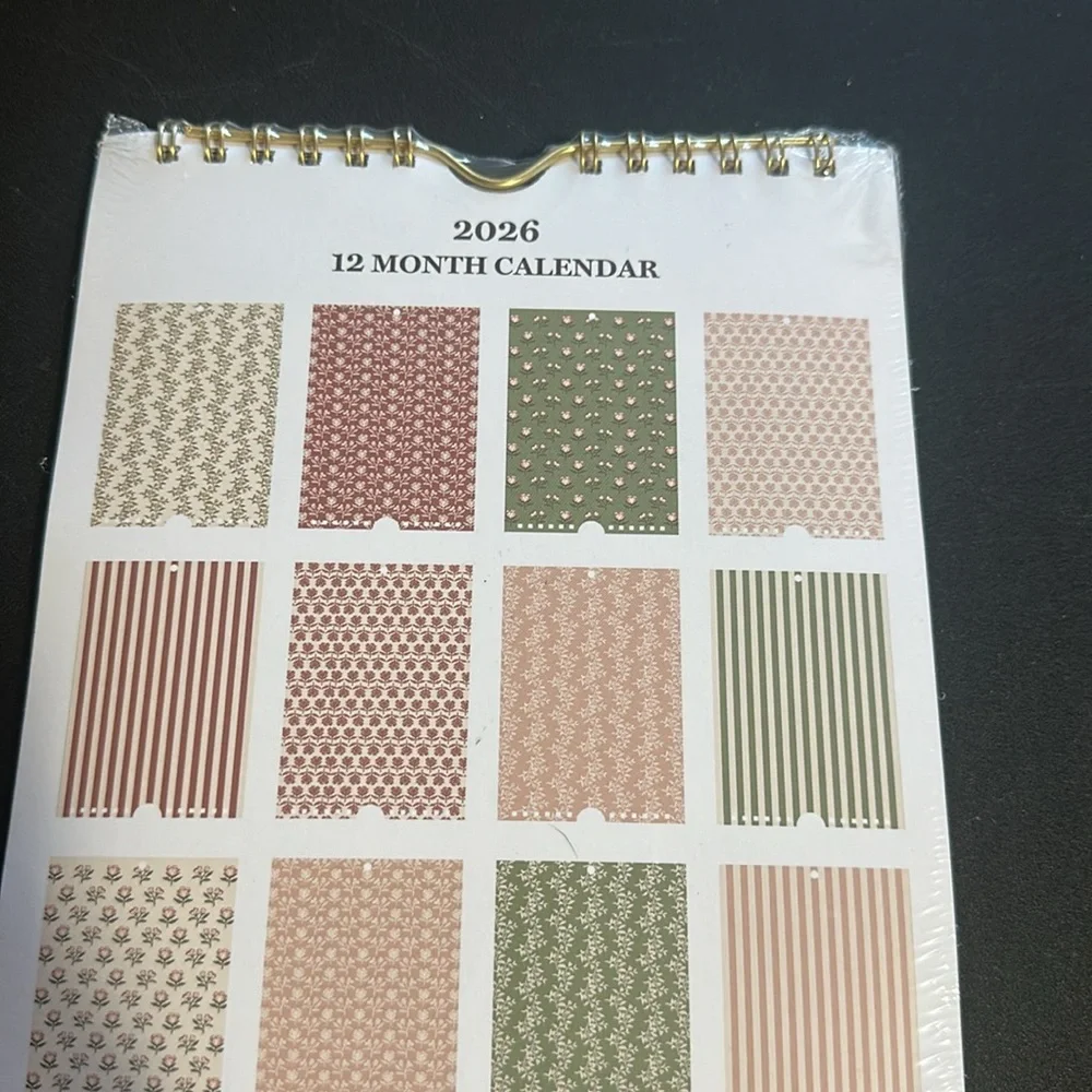 Punch studio 18 month mini hanging calendar from 08/25-07/26